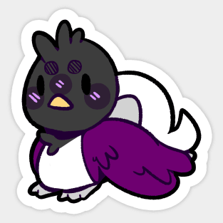 pride birb- Demisexual Variant Sticker